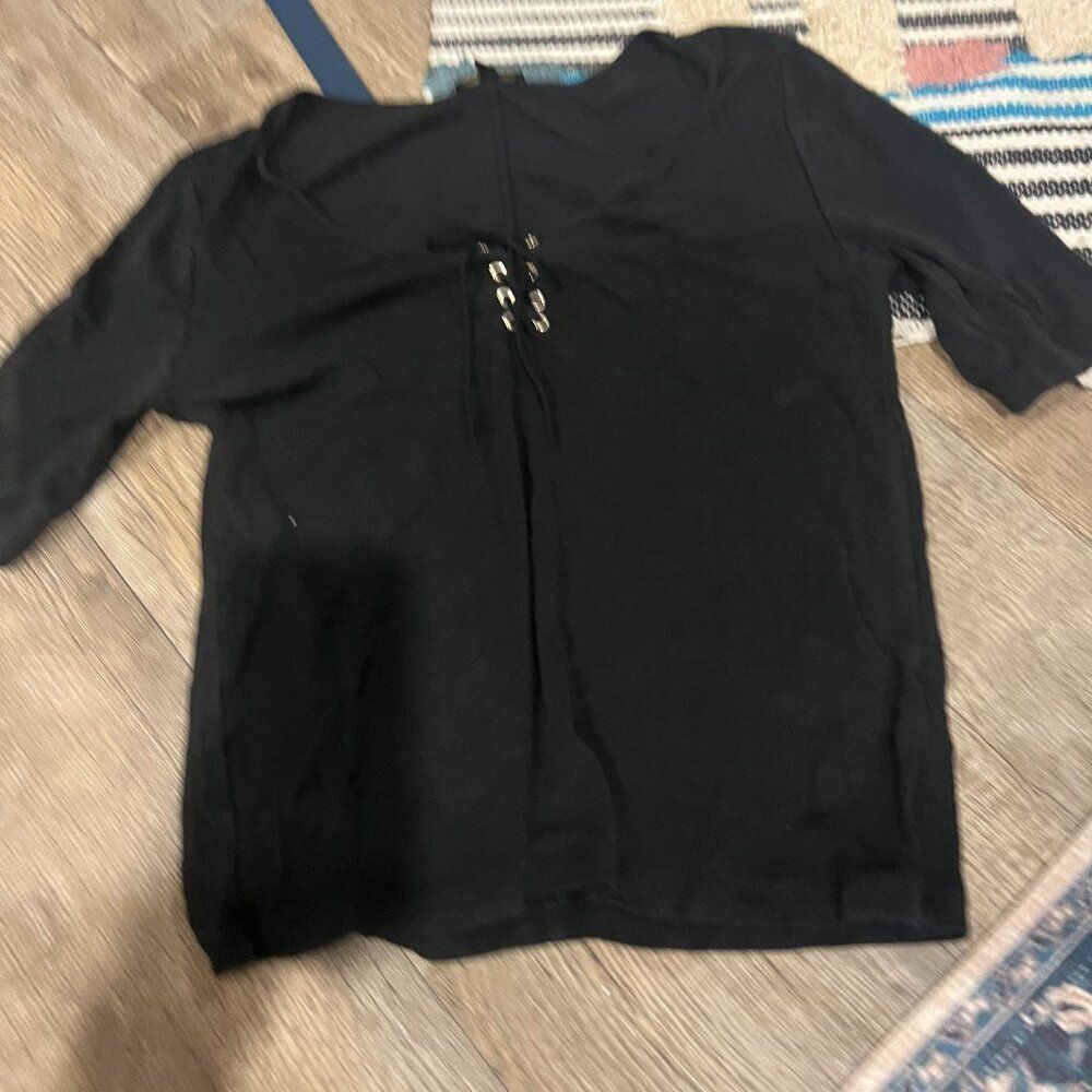 Massimo Dutti large ribbed tee